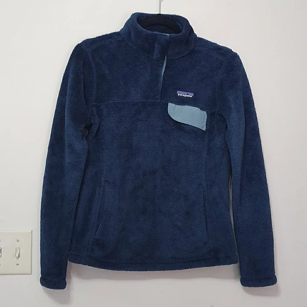 Patagonia Retool Fleece Snap Prusian Blue Pullover